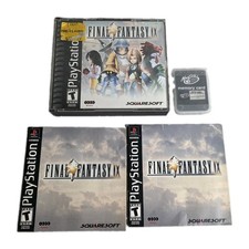 Final Fantasy IX PlayStation 1 PS1 Black Label Complete CIB w/ Manuals & Memory 