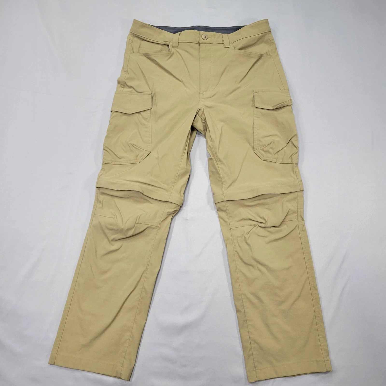 Eddie Bauer Mens Guide Pro Conversion Cargo Pants Size 34x29 Stretch Hiking Gear