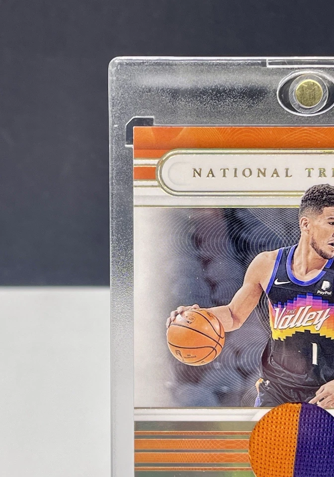 2020-21 Panini National Treasures Devin Booker #JT-DVB Gold Jersey Patch /10 - Imagem 2 de 4