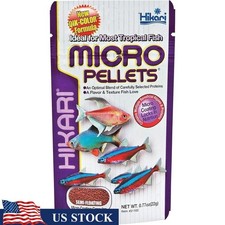 Superior Tropical Fish Food Micro-Pellets Nutrient Rich Tetras Barbs Small Fish