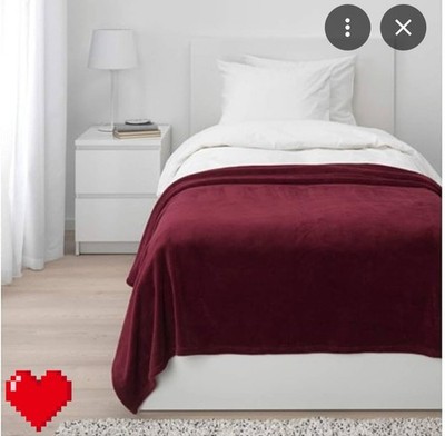 New IKEA - TRATTVIVA Bedspread: Bugandy Color. Full/Queen 91x98'' 
