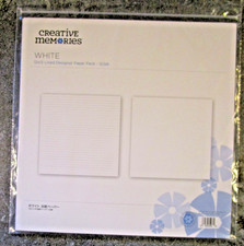 Creative Memories 12x12 Wide Lined Designer Paper Pack 12 2020 - New HTF