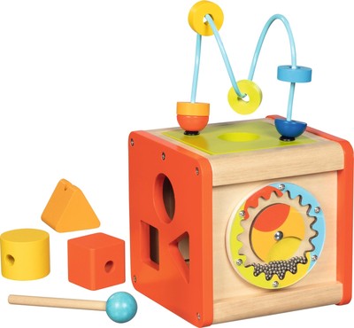 GOKI 59966 Cubo de actividades, Ritmos Toys to Stack and fit, Multicolored, One 