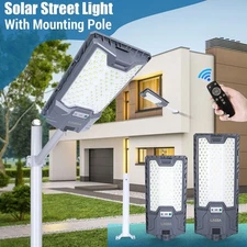 1200000lm LED Solar Street Light Security Flood Lamp Motion Sensor Outdoor Yard
