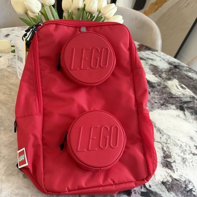 Lego Brick Backpack Black Zipper Adjustable Straps Childrens School Bag Kids
