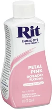 Rit Dye Liquid Fabric Dye, 8 Ounce, Petal Pink Pink,Stain 