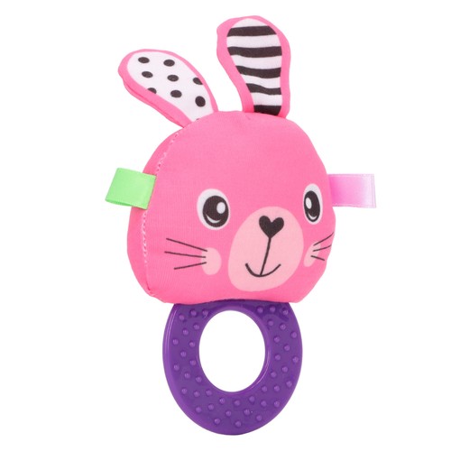 Baby Teething Rattle Toys Adorable Relax Safe Baby Handbell Teether Toy For Home - Picture 11 of 12