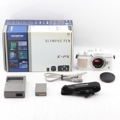 5550shot【NEARMINT】Olympus PEN E-P5 16.1MP Mirrorless Digital Camera White Japan