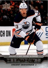 2023-24 Upper Deck Debut Dates #DD9 Vincent Desharnais - HKY