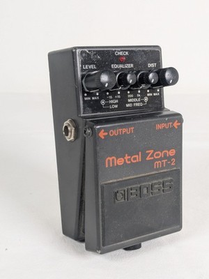 Boss MT-2 Metal Zone Distortion Guitar Pedal - Tested & Working!