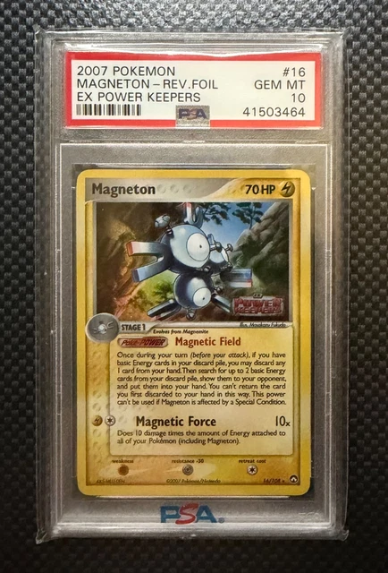 Pokemon Magneton Power Keepers Reverse Foil PSA 10