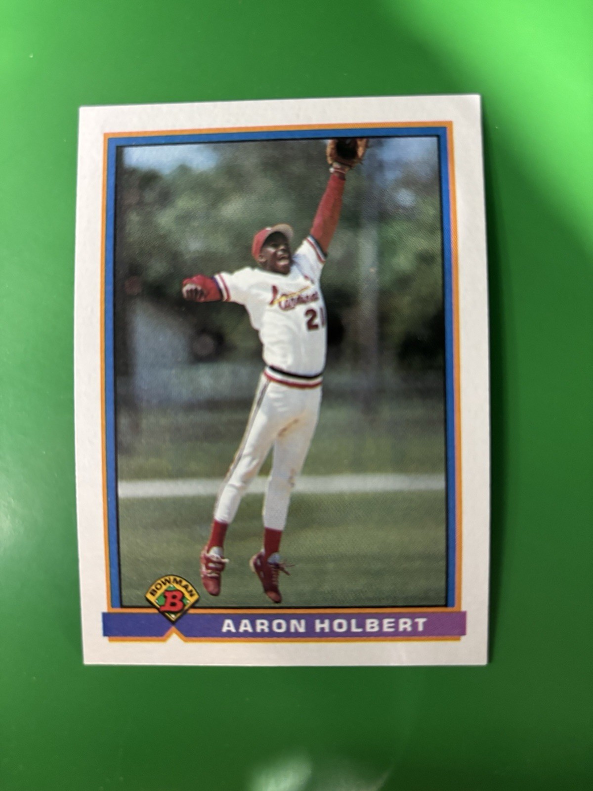 1991 Bowman Aaron Holbert RC St. Louis Cardinals #399