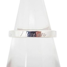 Tiffany & Co. [Pre-Owned] Sv925 Notes Narrow Ring Us Size 5.5 J42-15 *Glc7396