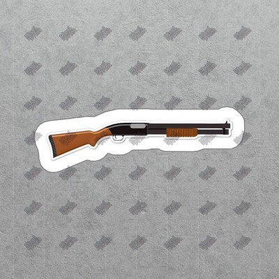 Vintage Shotgun Vinyl Sticker Durable Decal for Gun Enthusiasts #768648