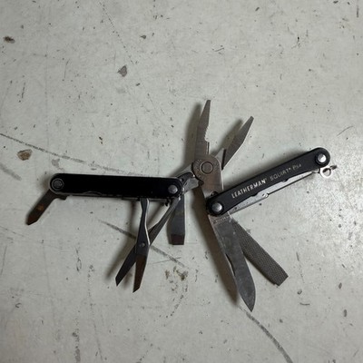 Leatherman Squirt PS4 Black Stainless Steel Lightweight Compact Plier Multitools