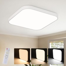 Plafoniera LED con telecomando plafoniera dimmerabile IP44 impermeabile bianco