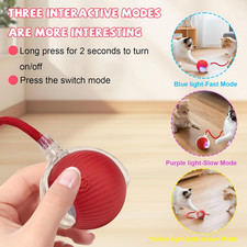 Automatic Interactive Cat Toys Ball Motion Activated Kitten Toys Twitchy Tail 3