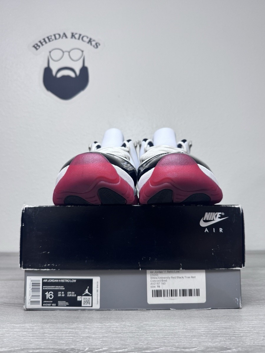 Size 16 - Jordan 11 Retro Low Concord Bred AV2187-160 Men's