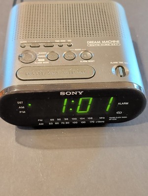 SONY ICF-C218 Dream Machine AM/FM LED Alarm Clock Radio Snooze Battery