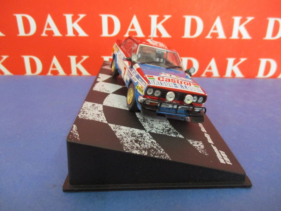 Die cast 1/43 Modellino Auto Datsun Violet GT Rally Safari 1981 S. Mehta - Immagine 3 di 4