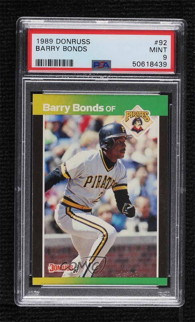 1989 Donruss Barry Bonds (*Denotes on Back) #92 PSA 9 MINT 1kc0