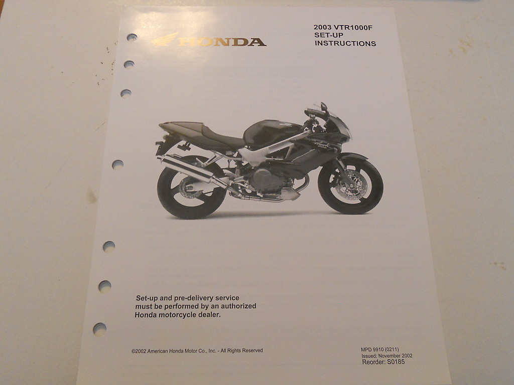 ホンダ VTR-1000SP-1 ショップ マニュアル shop Manual HONDA 