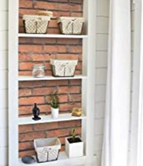 Papel tapiz artesanal para pelar y pegar ladrillos de terracota FAB10222 Foto 3 de 3