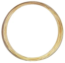 14/20 Yellow Gold-Filled Wire | Round | Half Hard | 10-30 Gauge | 1-10 ft | USA