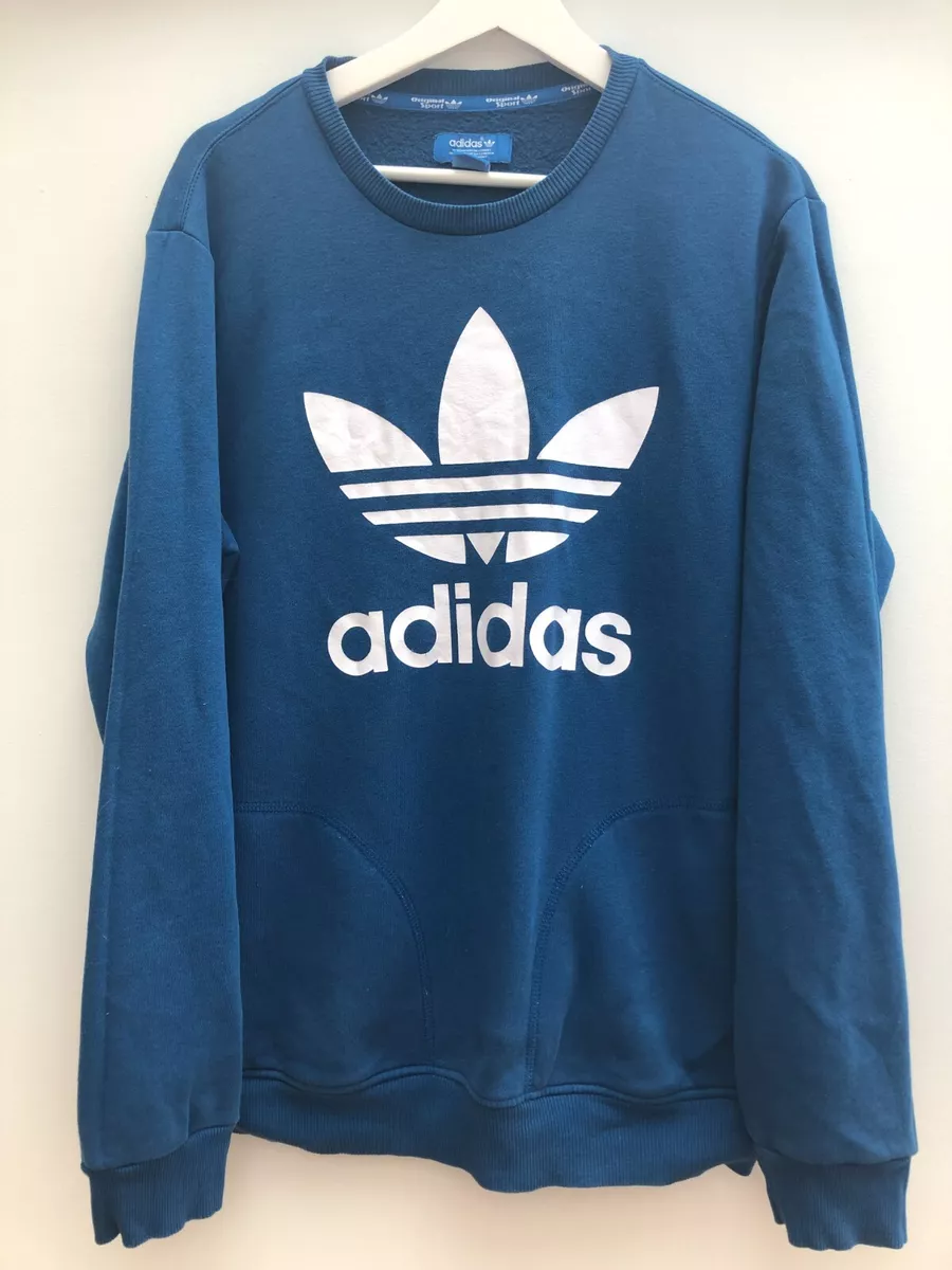 Adidas big hotsell trefoil sweatshirt