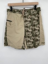 Patagonia Mens Swim Trunks Camo Print Zip Pocket Lightweight Size 31
