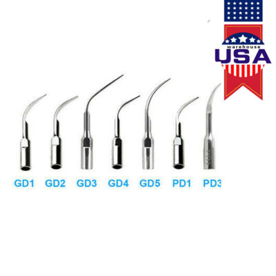 1-100pcs Dental Ultrasonic Scaler Scaling Endo Perio Tips Fit for DTE SATELEC SK