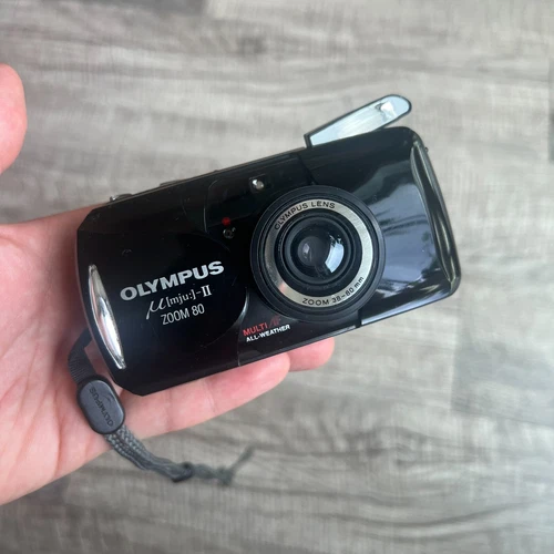 Olympus MJU-II 35mm Zoom 80 Point and Shoot Film Camera
