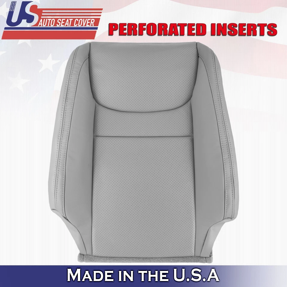 2001 2002 2003 For Toyota Highlander Driver & Passenger Tops Leather Covers Gray - Image 2 of 4
