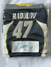ALEXANDER RADULOV 2007-08 UPPER DECK SIGNED MINI JERSEY AUTO NASHVILLE PREDATORS