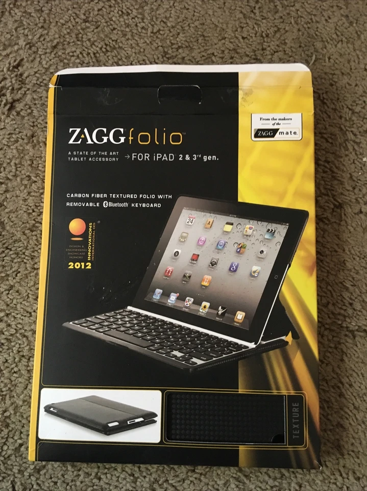 zagg folio state of the art tablet accessory for ipad 2&3rd generation - Image 2 of 4