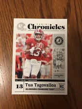 TUA TAGOVAILOA ALABAMA MIAMI 2020 PANINI CHRONICLES ROOKIE RC CARD NUMBER 24 !
