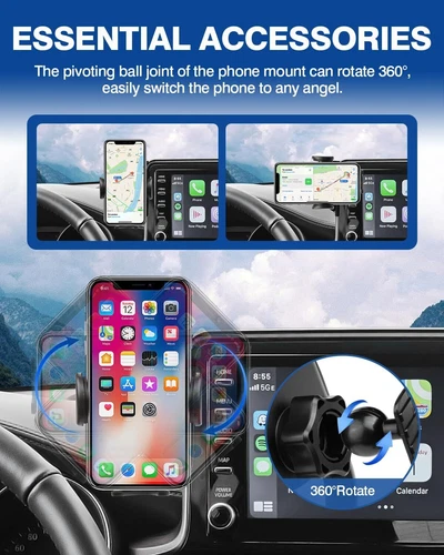 Car Phone Holder For 2019-2022 Toyota CHR 8" Screen Mobile Bracket Accessories - Picture 3 of 13