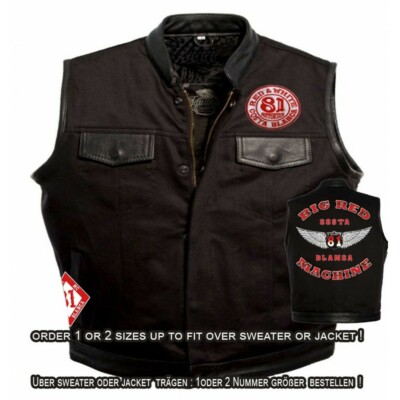 HELLS ANGELS MC ヴィンテージ ヘルズエンジェルス デニム ベスト 49 Hells Angels Support81 Denim - Leather Vest Big Red Machine