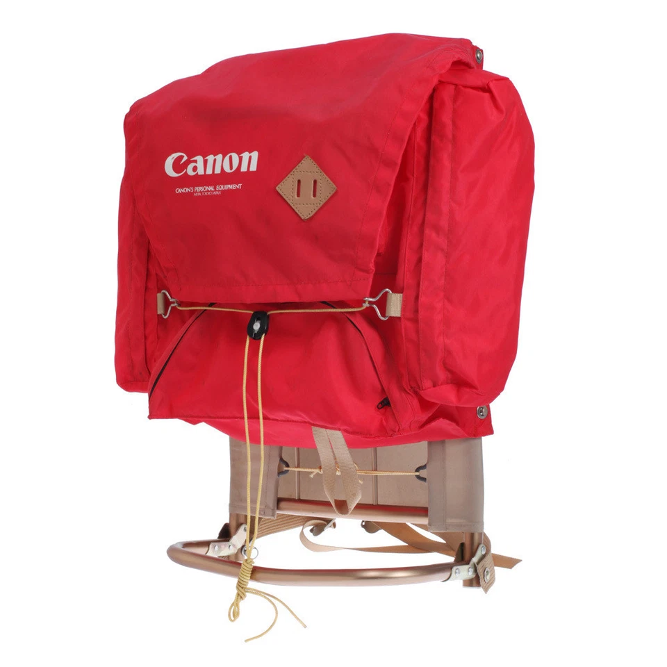 MOCHILA CANON EQUIPO PERSONAL MOCHILA MITA TOKYO JAPÓN / ROJO 35 X 15 X 45 Foto 3 de 4