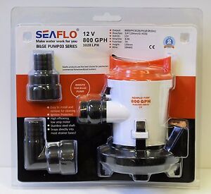 SEAFLO 12v Submersible Water Transfer Pump 4.2 GPM 16l