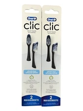 Oral-B Clic Ultimate Clean ToothBrush Replacement Heads 2pk~Lot Of 2 (4 Total)