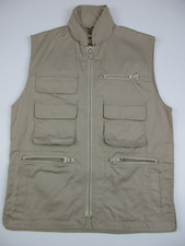 Mens XS Banana Republic Vest Safari Travel hooded photography vintage