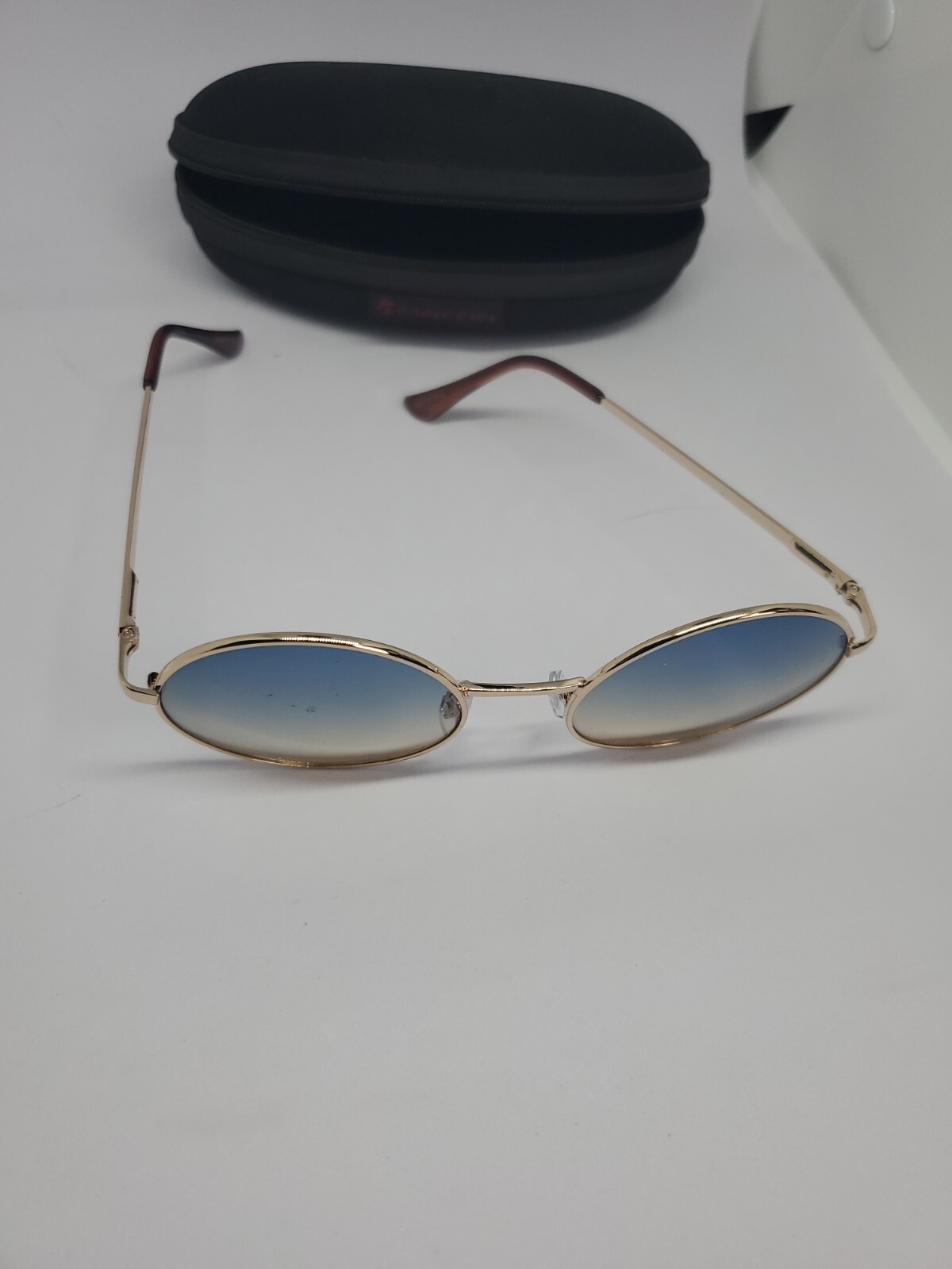 Juicy Couture Mens Designer Gold Frame Round Sunglass… Gem