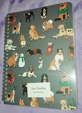 NWT VERA BRADLEY HOLIDAY DOGs MINI NOTEBOOK w POCKET