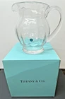 Tiffany & Co Glass Water Pitcher/Jug Vintage W/Box Made In England 7" Tall   ML