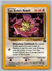 Pokemon TCG Team Rocket's Meowth #18 Black Star PROMO READ CCG