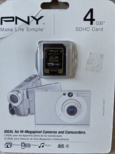 PNY 4GB SDHC Memory Card Optima/Premium New Factory Sealed