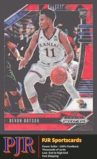 2020 Panini Prizm Draft Picks Collegiate #72 Devon Dotson  Red Ice Kansas