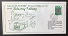 GUERNSEY - 1980 1ST DAY OF SERVICE FOR THE ALDERNSEY RAILWAY SPECIAL COVER