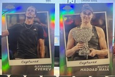2024 Topps Chrome Tennis Captured Parallel Cards You Pick